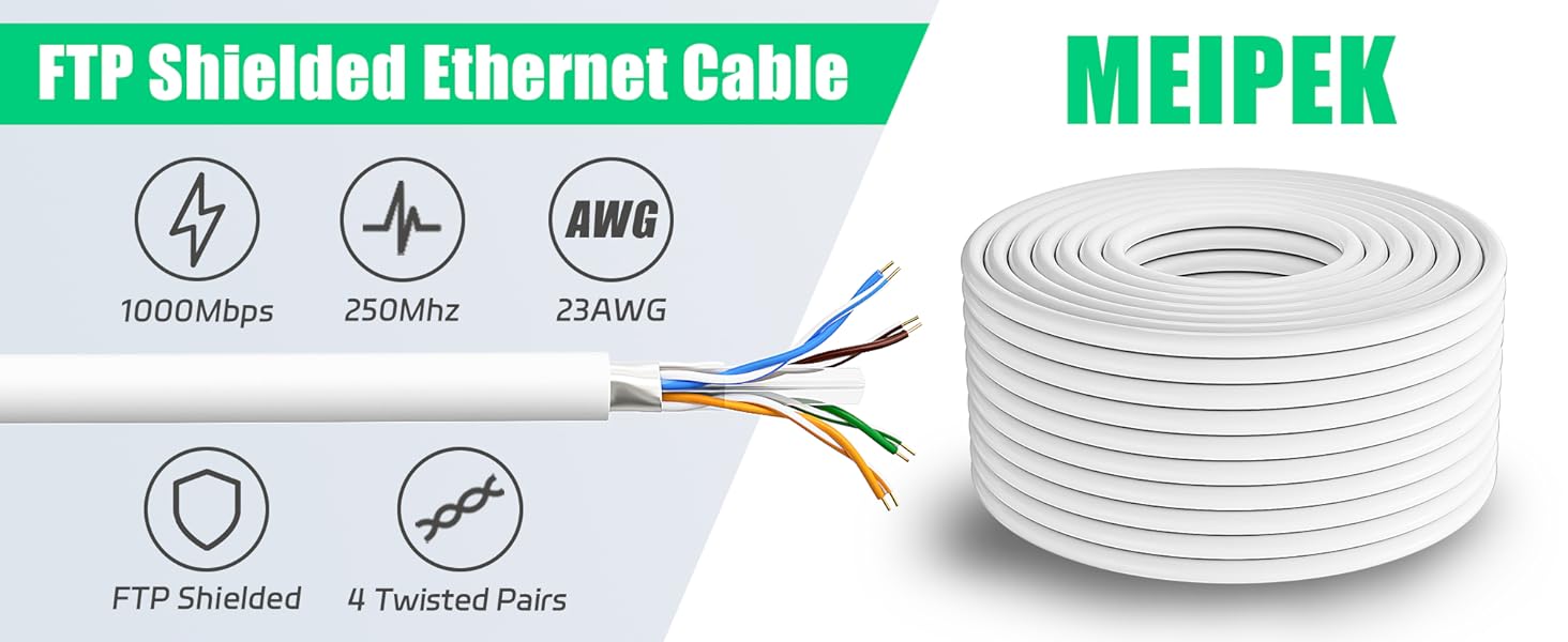 Cat 6 Shielded Ethernet Cable Bulk
