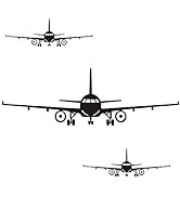 Lnrkai 3Pcs Airplane Wall Decor Stickers, DIY Removable Aircraft Wall Art Decal Home Decoration f...