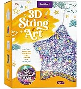 3D String Art Kit for Kids - Makes a Light-Up Star Lantern with 20 Multi-Colored LED Bulbs - Kids...