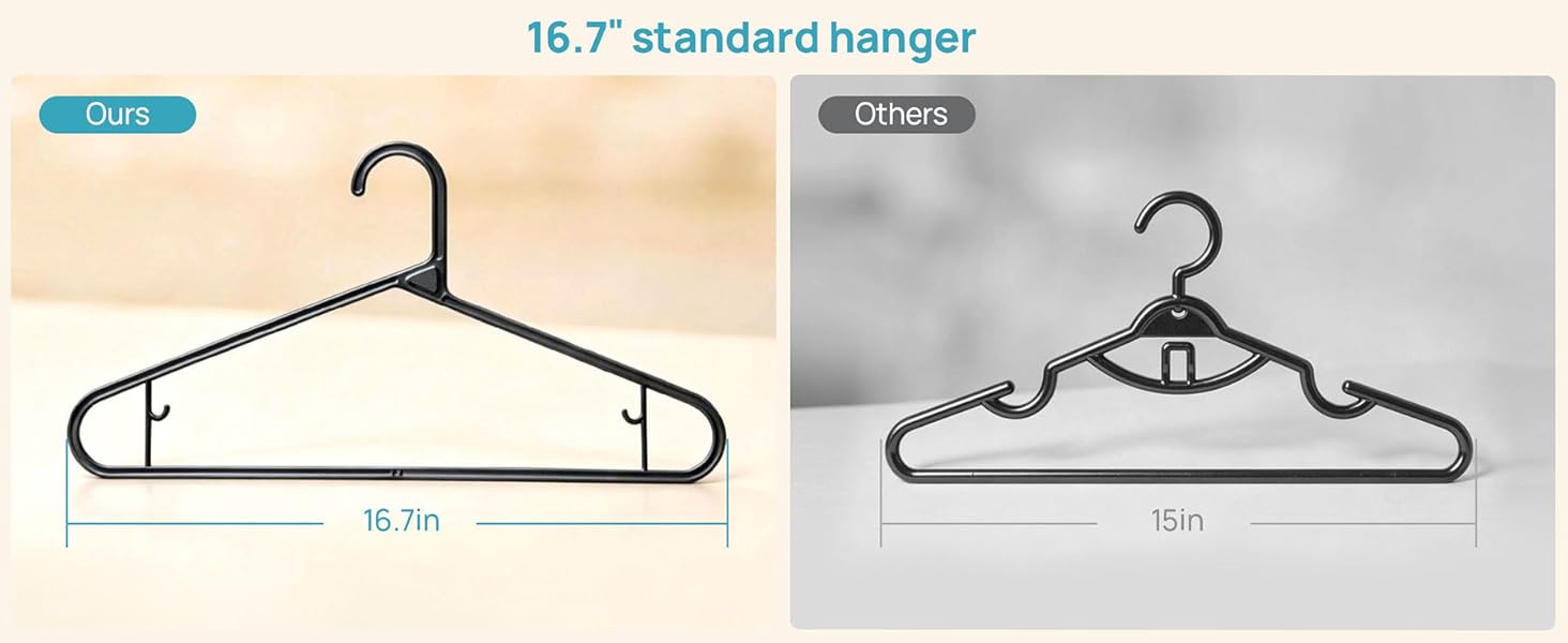 black hangers