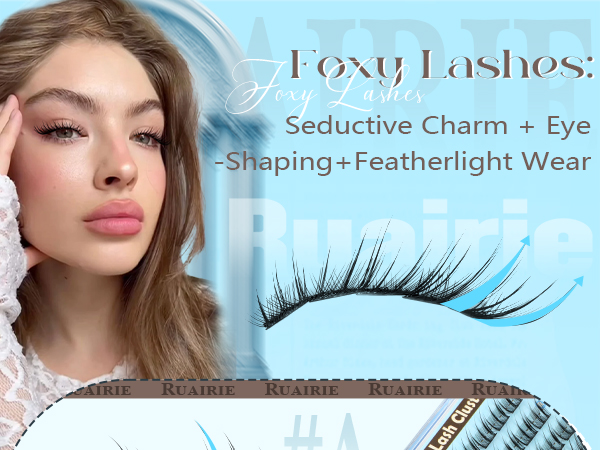 fox eye lash clusters