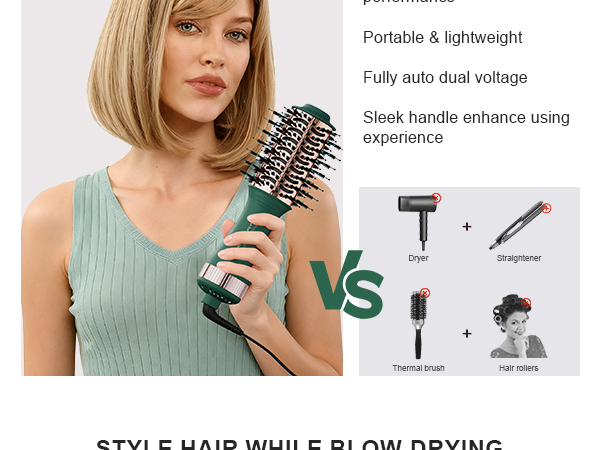 2inch Oval Travel Blow Dryer Brush