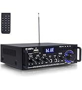 Woopker BT-298Pro Stereo Audio Amplifier with Bluetooth 5.0, Max 400W Peak -2.0 Channel Power Amp...