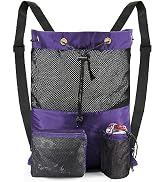 BeeGreen Gym Bags for Men Women Mesh Drawstring Backpack for Swim Sports Workout Gear Gifts for S...