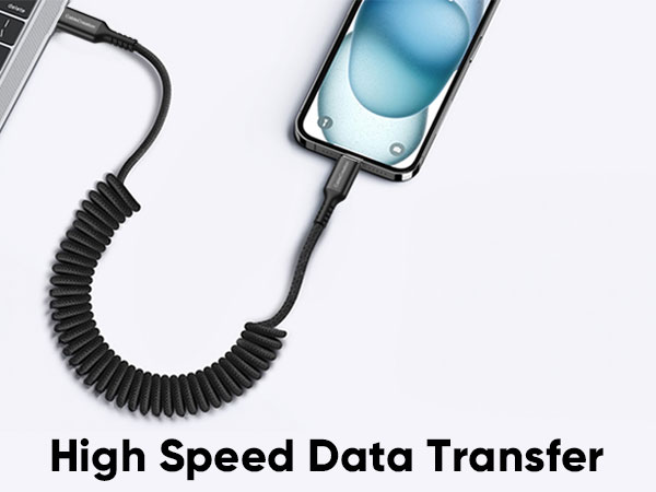 coiled usb c cable
