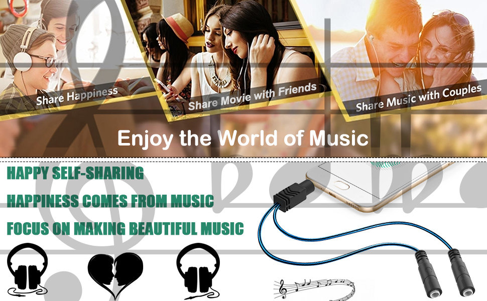 Headphone Splitter 2 Way