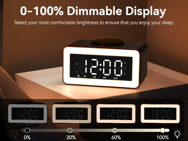 alarm clock aesthetic wireless charging bluetooth speaker bedroom wooden clocks wood for bedrooms