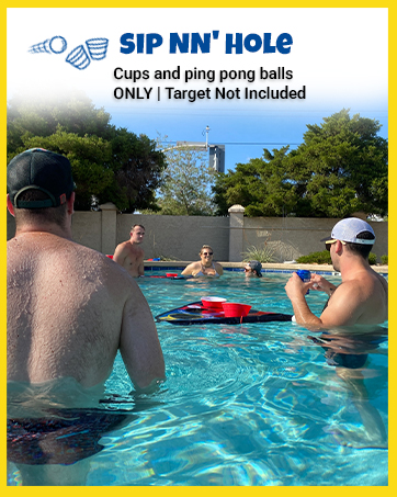 floating cornhole game for pool