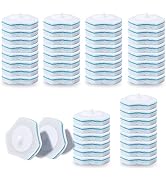 DALIPER Disposable Toilet Brush Cleaner Refills 48PCS, Bathroom Bowl Wand Cleaning System Replace...