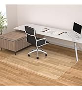 Large Chair Mat for Hardwood Floor, 46” x 60” Office Chair Mats, Clear Floor Protector Mat, Easy ...