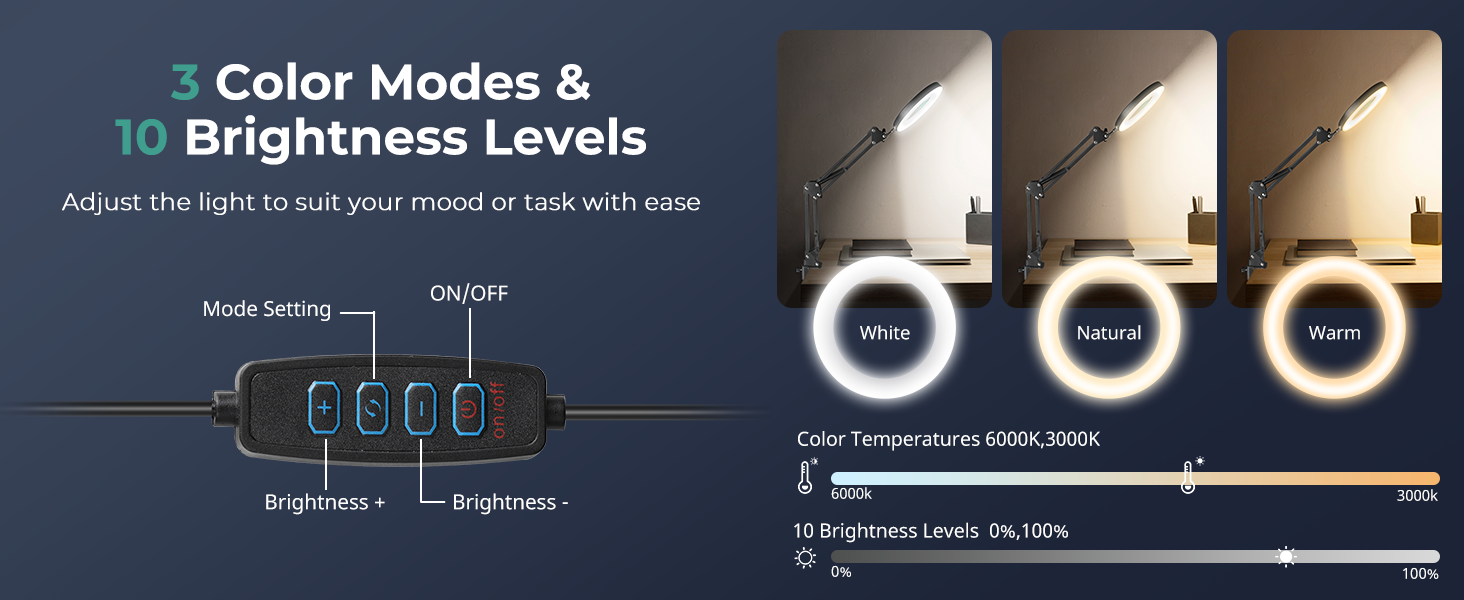 magnifying glasses with light