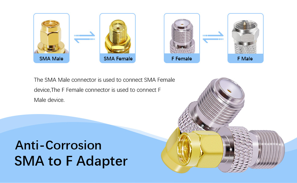 F type to sma adapters