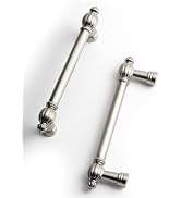 BEILEIOU Brushed Nickel Zinc Alloy Cabinet Pulls - 3-3/4"(96mm) Hole Center Classic Vintage Drawe...