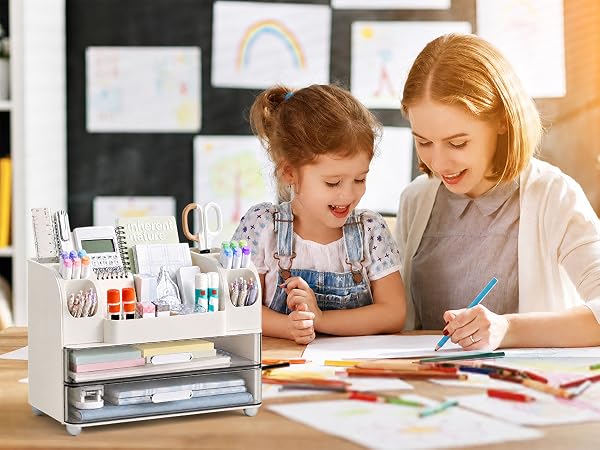HBlife Desk Organizer with Pen Pencil Holder