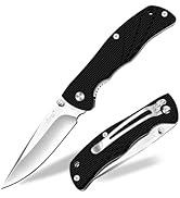 Pocket Knife for Men, Folding Knife with Clip, 3.74-inch 8Cr13MoV Steel Blade, G10 Handle EDC Kni...