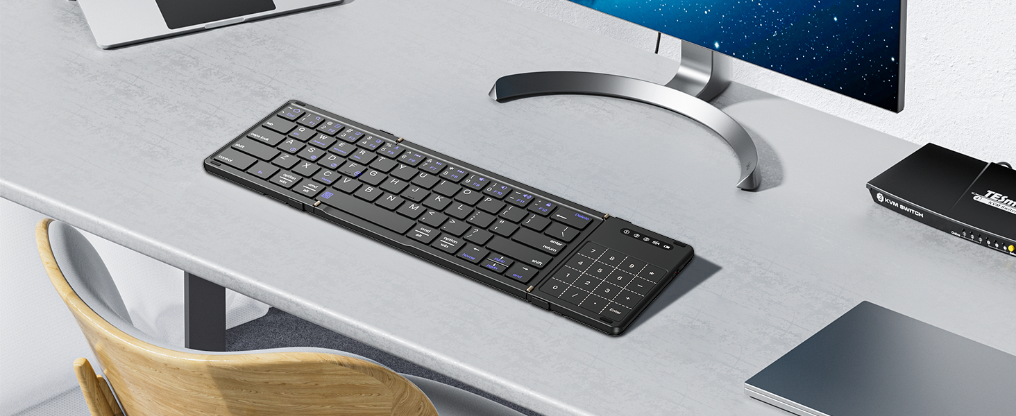 mini bluetooth keyboard with touchpad