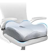 EaseDrives X Large Memory Foam Seat Cushions for Office Chairs, Long Sitting Pressure Relief Ergo...