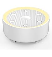Kipcush White Noise Machine - 21 Soothing Non-Looping Sounds, Dimmable Night Light, &amp; Blind-Touch...