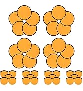 YEAHACLUB 20 PCS Foldable Flying Disc Fans with Bags, 9.8'' DIY Handheld Fabric Folding Fan, Blac...