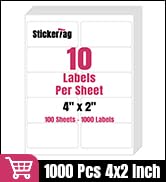 2&amp;#34; x 4&amp;#34; (10 Up) Shipping Labels