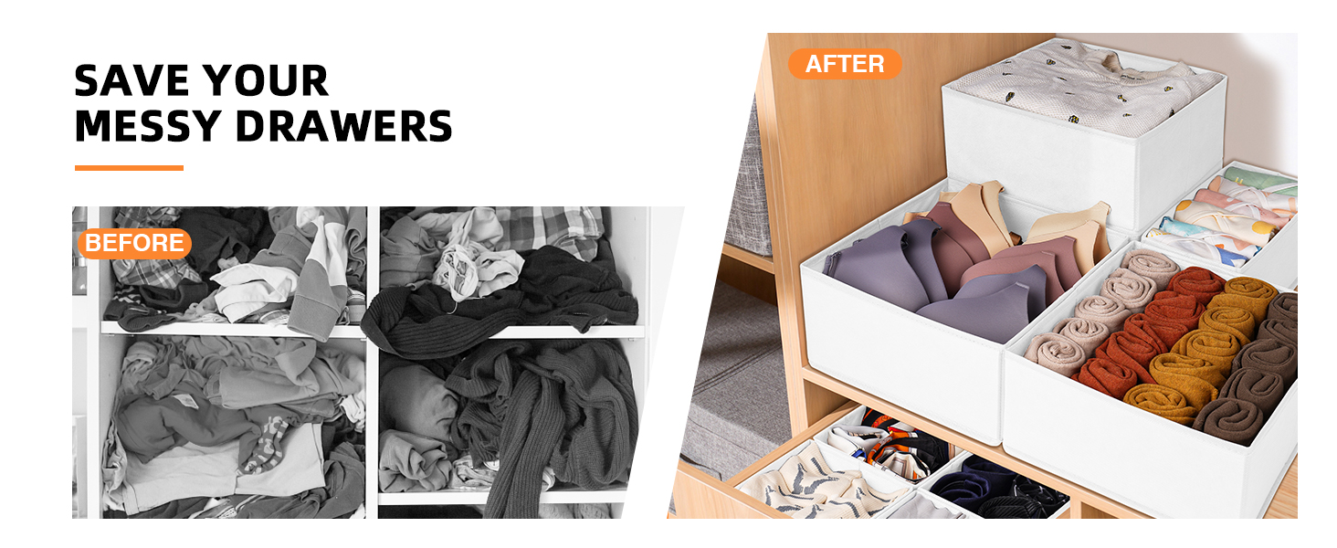 drawer organizers for clothing