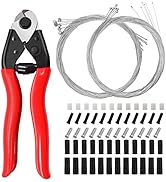 mankk 73Pcs Stainless Steel Bicycle Cable Cutter Bike Wire Cable Cutters with Bike Brake Cable Sh...