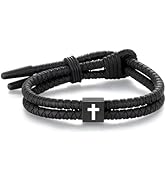Metzm Silicone Cross Rope Bracelets for Men Women, Adjustable Waterproof Men's Rubber Sport Band ...