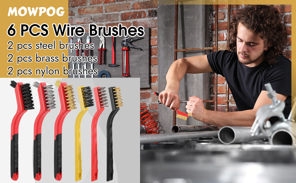 6 pieces wire brushes