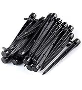 CTKcom Adjustable 360 Degree Water Flow Irrigation Drippers on Stake Emitter Drip System,Pack of 50