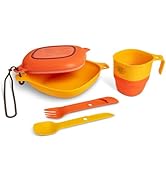 UCO 6-Piece Camping Mess Kit with Bowl, Plate, Camp Cup, and Switch Spork Utensil Set