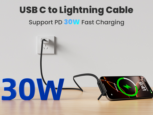 flat usb c to lightning cable flat usb c to lightning cable with stand flat braided fast charger