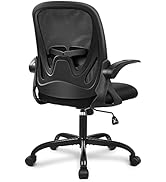 Primy Office Chair Ergonomic Desk Chair with Flip up Armrests Swivel Breathable Desk Mesh Compute...