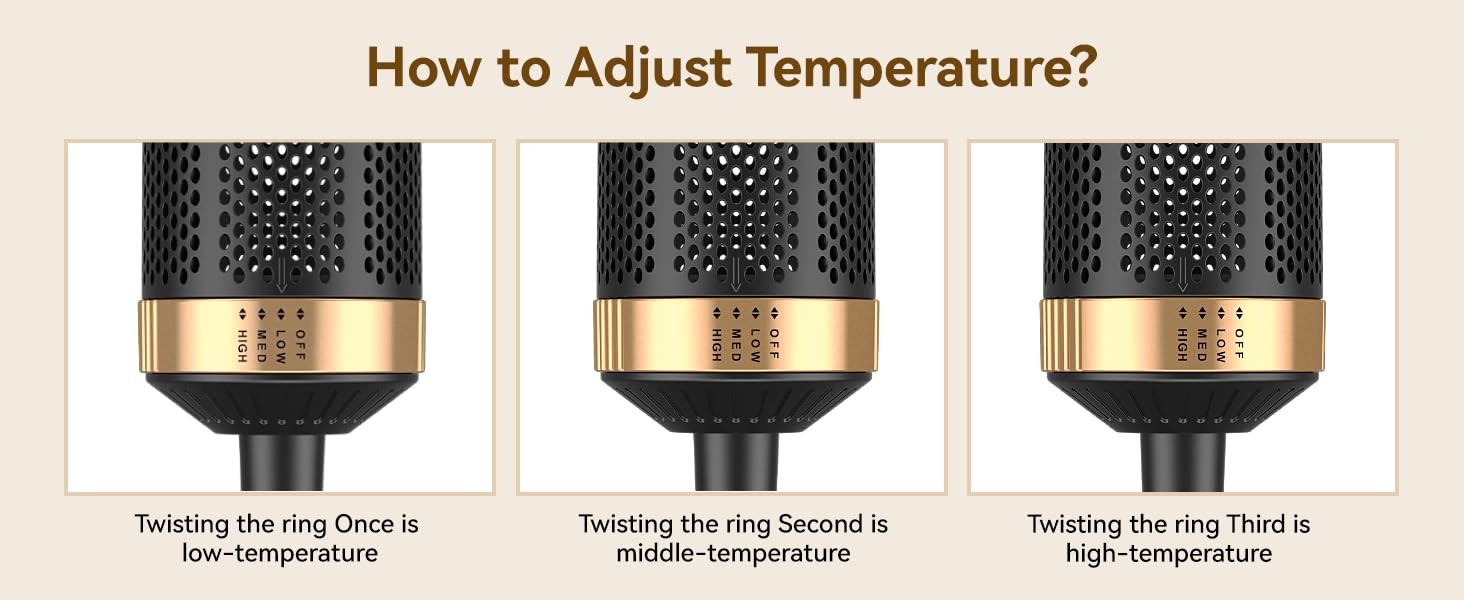 hot air brush hair styler