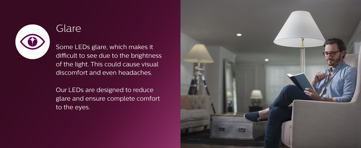 Philips; LED; EyeComfort; flicker free; no glare; CRI;