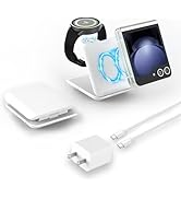 for Samsung Galaxy Z Flip Wireless Charger-2 in 1 Foldable Travel Charging Station, Portable Fast...