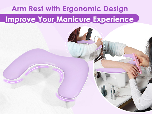 arm rest for nails tech