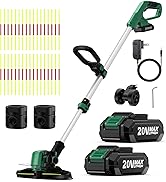 KIMO Weed Wacker Battery Powered w/ 2 x 2.0Ah Batteries