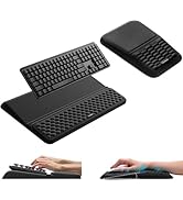 Vaydeer Keyboard Stand and Mouse Pad Set with Wrist Rest, Soft Memory Foam Wrist Support, Ergonom...