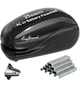 Craftinova Electric Stapler,Including 2000 Staples and 1 Staple Remover, Suitable for Palm Size a...