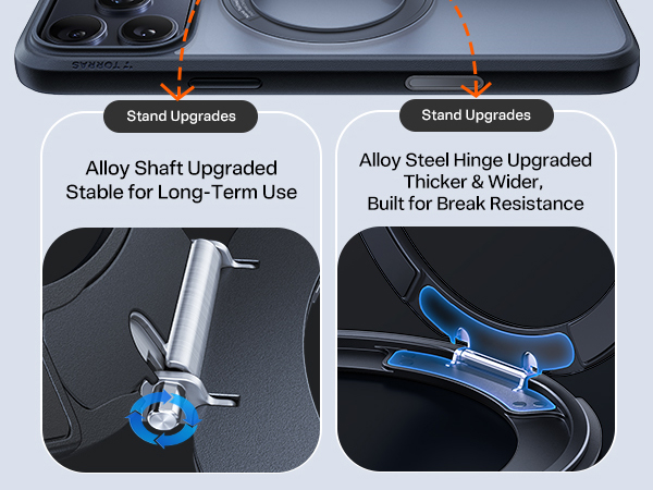 magnetic case for iphone 17 pro case with kickstand 2025 6.3 inch