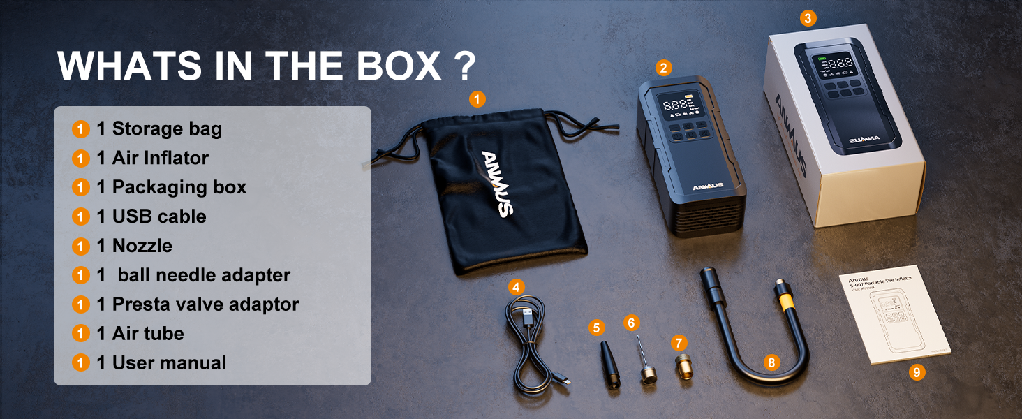 Tire Inflator Portable Air Compressor