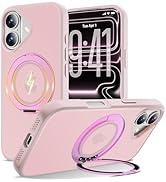 Misscase 360 Spin Magnetic Stand for iPhone 17 Case,[Fit for MagSafe][17FT Military Protection] M...