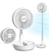 Belife X8 Portable Fan, 7200mAh Battery Powered Fan Rechargeable, Oscillating USB Desk Floor Fan ...
