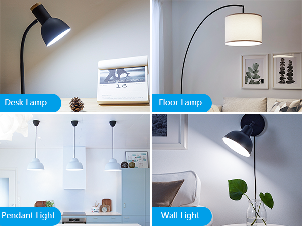 A19 LED Light Bulbs, 100 Watt Equivalent LED Bulbs, Daylight 5000K