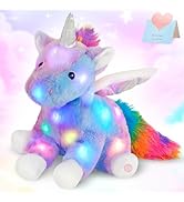 CozyWorld 16.5" Light up Unicorn Stuffed Animal Rainbow Unicorn Soft Plush Toys Birthday Christma...
