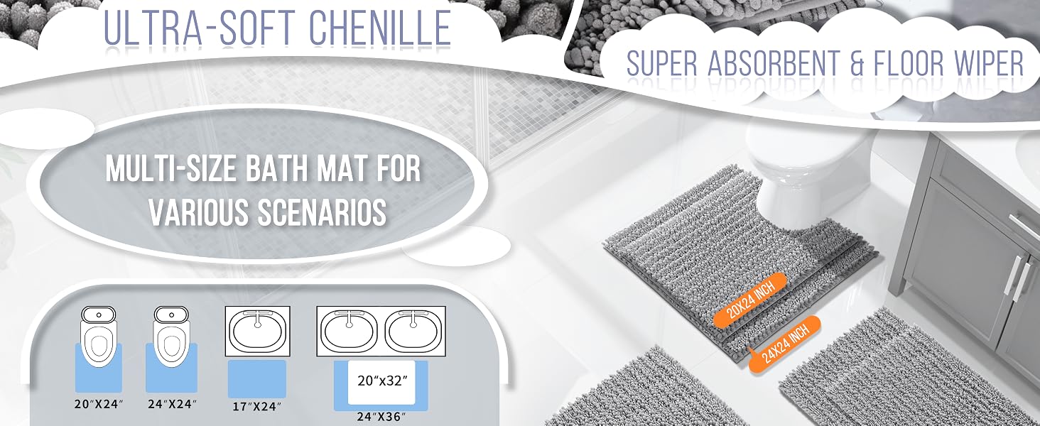 long bathroom rugs