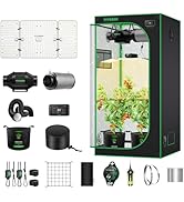 VIVOSUN GIY Smart Grow Tent System 3x3, WiFi-Integrated Grow Tent Kit, with Automate Ventilation ...