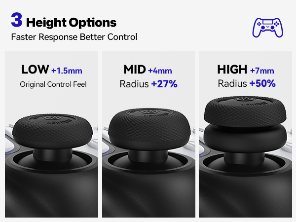 3 Height Options