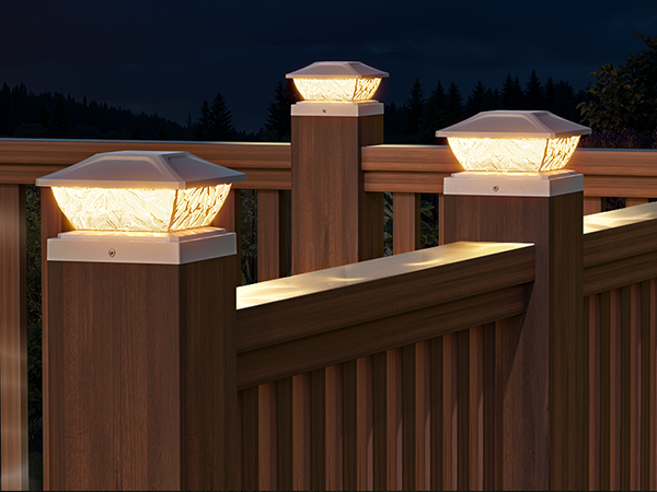 fence post lights solar powered