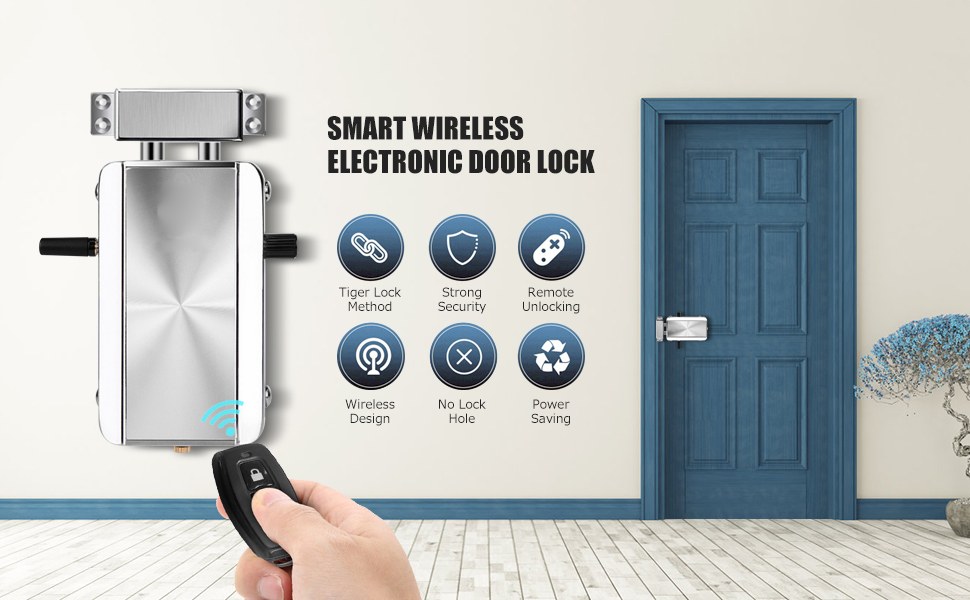 smart wireless electronic door lock - the smart home